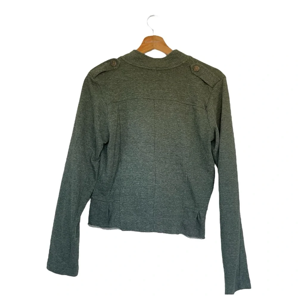 Women's Green Ruffled Jacket - Picture 2 of 4